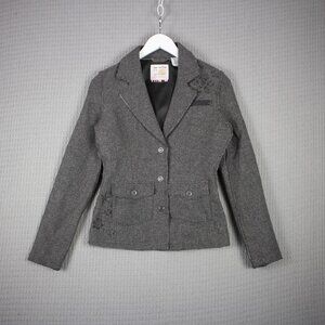 Triple 5 Soul Herringbone Snowflake Detail Blazer